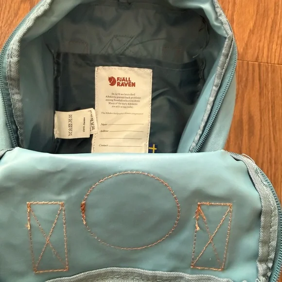 Kånken Mini Backpack - Blue and Tan - Picture 8 of 10